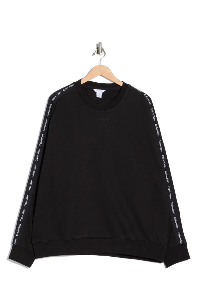 Calvin Klein Logo Tape Long Sleeve T-Shirt, Alternate, color, Black