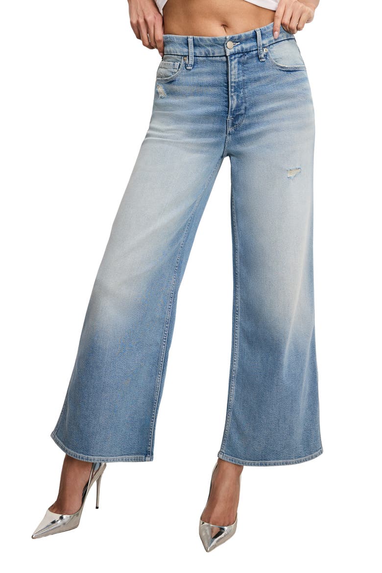 Good Skate Ankle Wide Leg Jeans, Main, color, INDIGO958