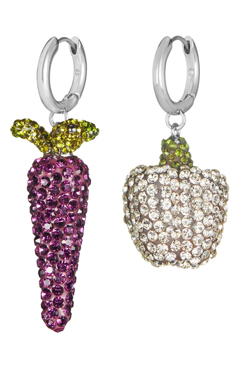 Tory Burch Curiosity Vegetable Earrings, Main, color, Carrot/Pepper