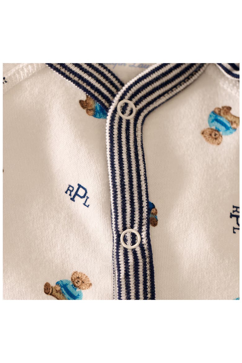 Print Footie, Alternate, color, WHITE BEAR PRINT