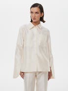 Alas Silk-Wool Blend Fitted Shirt