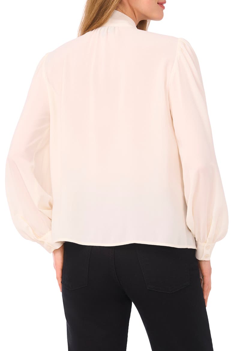 Tie Neck Top, Alternate, color, VANILLA ICE