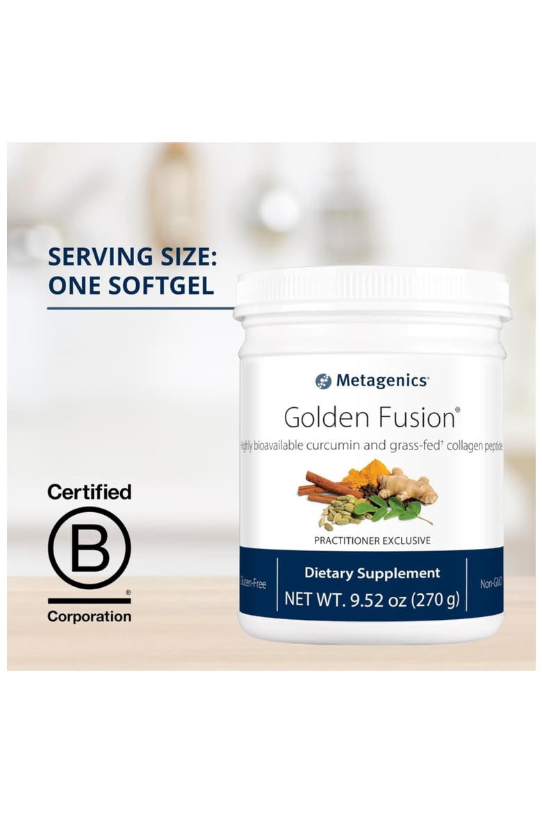 Golden Fusion CurQfen Curcumin Grass-Fed Collagen Peptides Supplement 30 Servings, Alternate, color, None