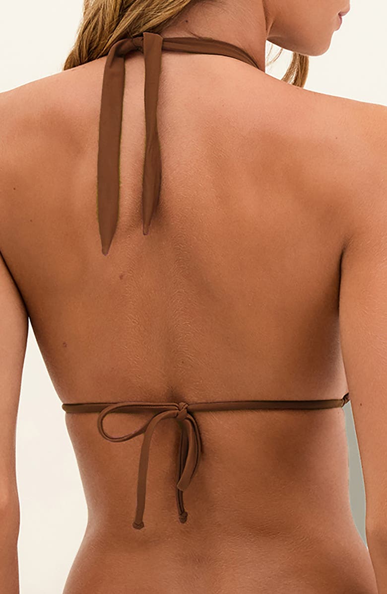 ViX Paula Hermanny Bia Tube Solid Halter Bikini Top, Alternate, color,