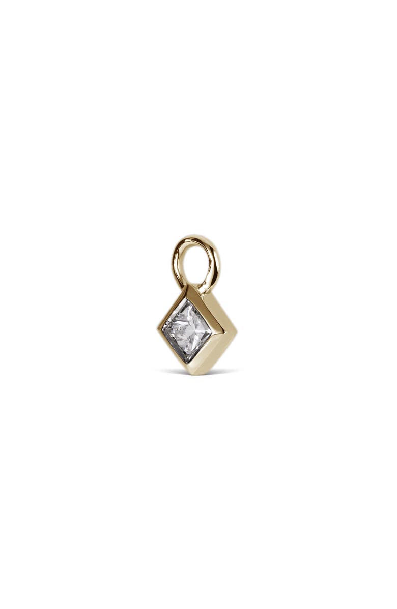 MARIA TASH Princess Cut Diamond Earring Charm, Alternate, color, Yellow Gold