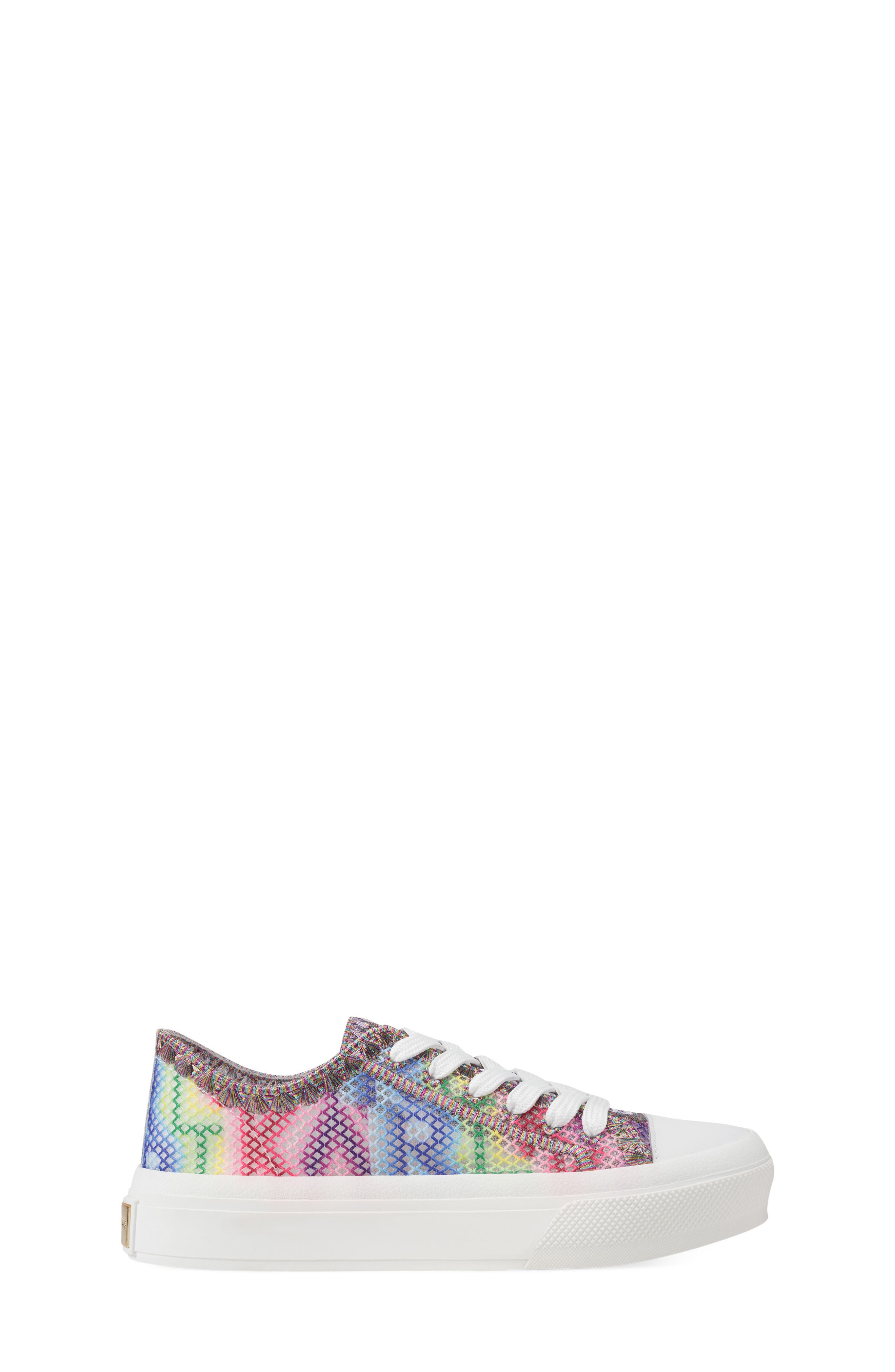 KARL LAGERFELD PARIS Giddeon Platform Sneaker, Alternate, color, White Multi