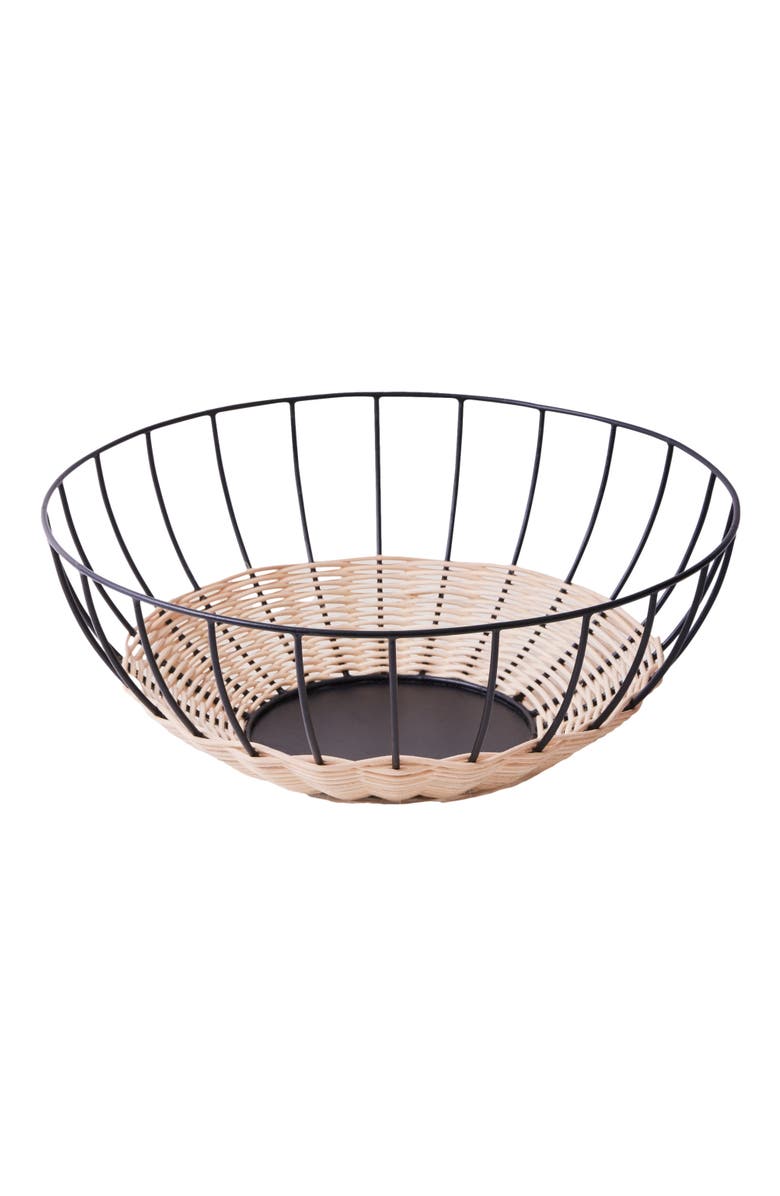 Fleck Cabo Fruit Basket, Alternate, color, Black