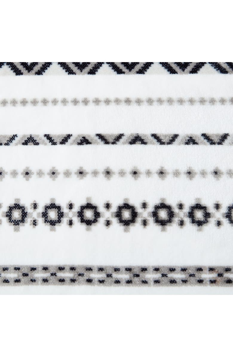 Wrangler Diamond Trail Fleece Blanket, Alternate, color, White/ Black