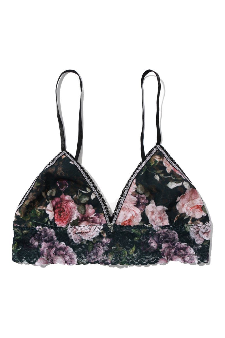 Padded Lace Bralette, Alternate, color, ROMANTIQUE BLACK