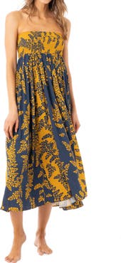 Maaji Amber Vine Volie Strapless Cover-Up Dress