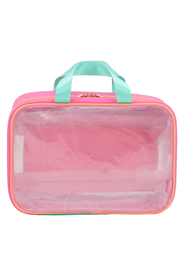 Kids' Mini Madrid Clear Hand Case, Alternate, color, PINK/ PEACH