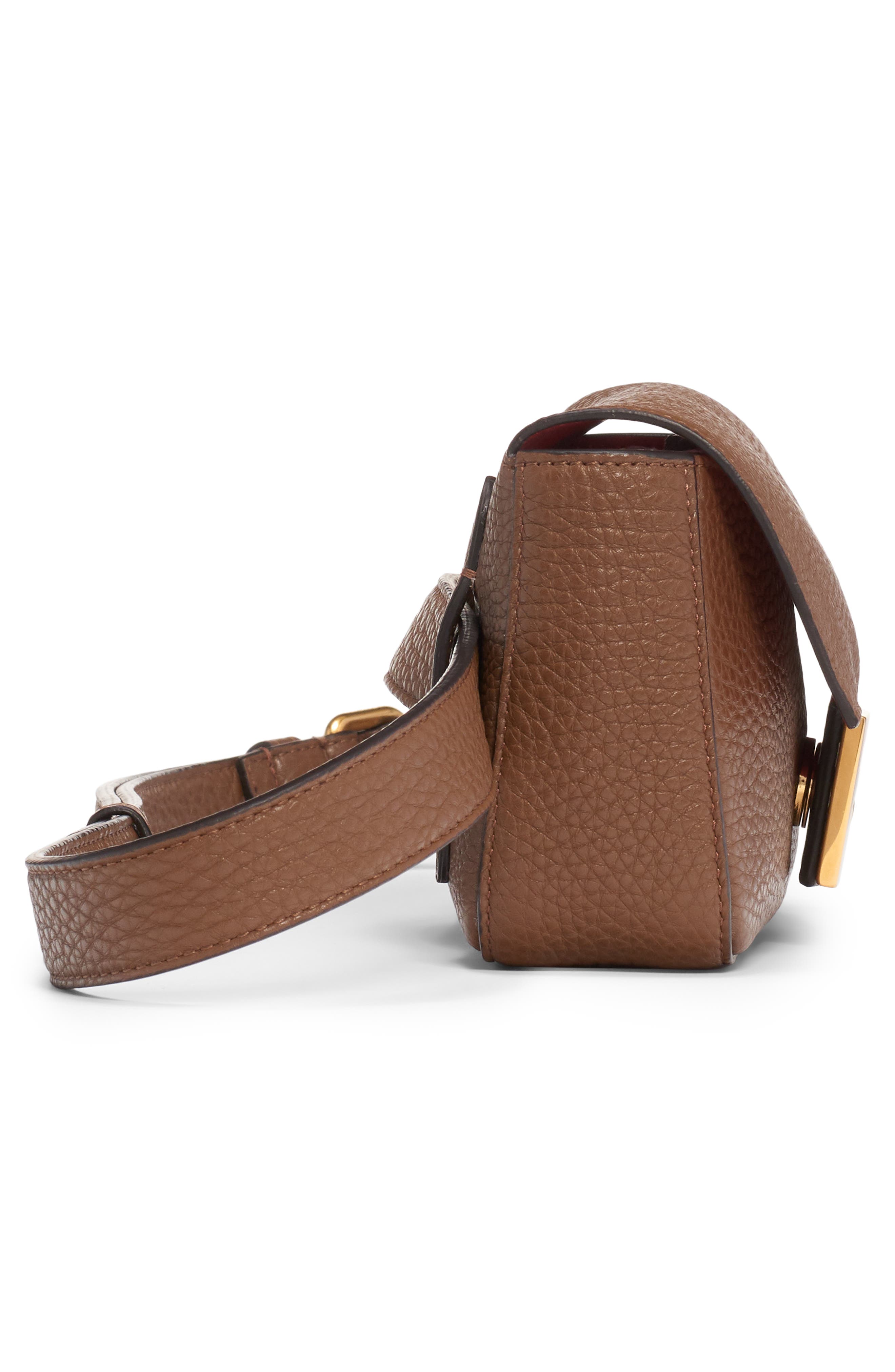 Fendi Leather Belt Bag, Alternate, color, 