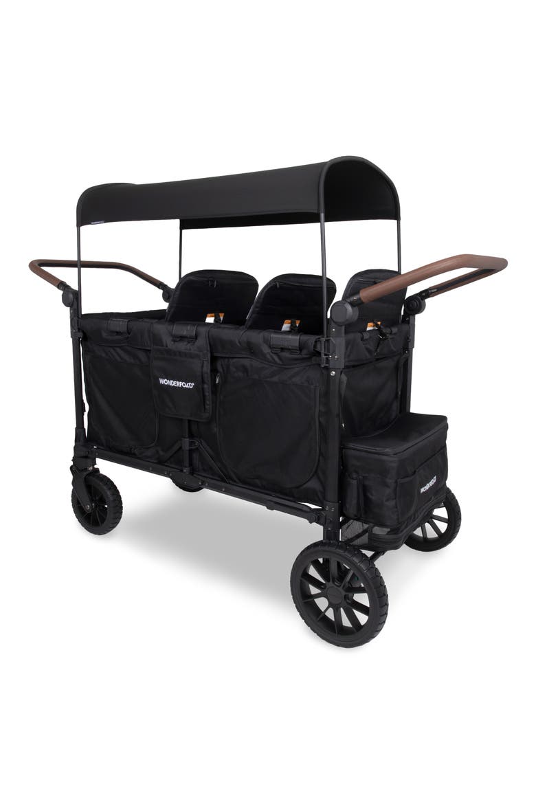 W6 Luxe Pro 6-Passenger Multifunctional Stroller Wagon, Alternate, color, BLACK