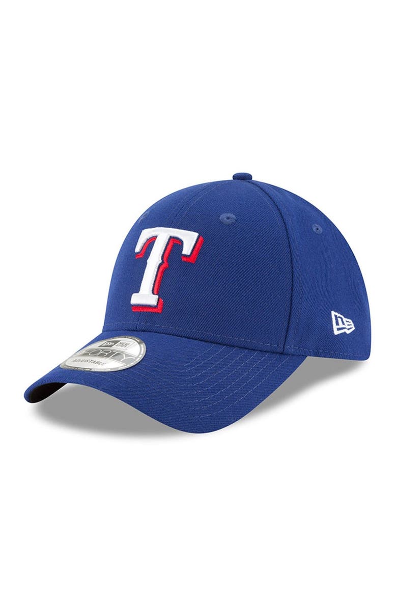 Men's New Era Royal Texas Rangers League 9FORTY Adjustable Hat -, Main, color, Royal