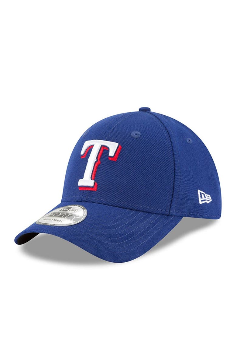 New Era Men's New Era Royal Texas Rangers League 9FORTY Adjustable Hat -, Main, color,