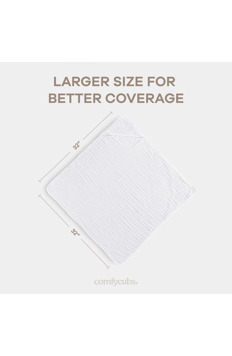 Comfy Cubs Baby Hooded Towels - Pack of 2, Alternate, color, 