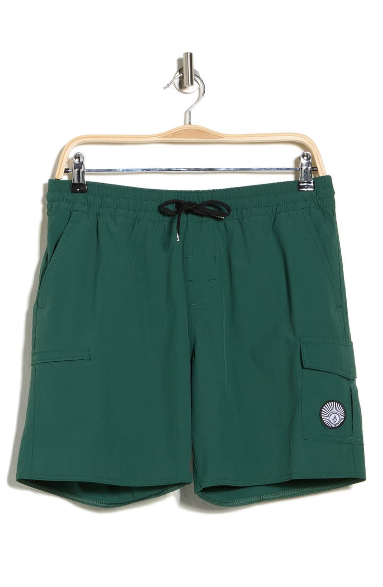 Volcom Truly Liberators Swim Trunks, Alternate, color, Vineyard Green