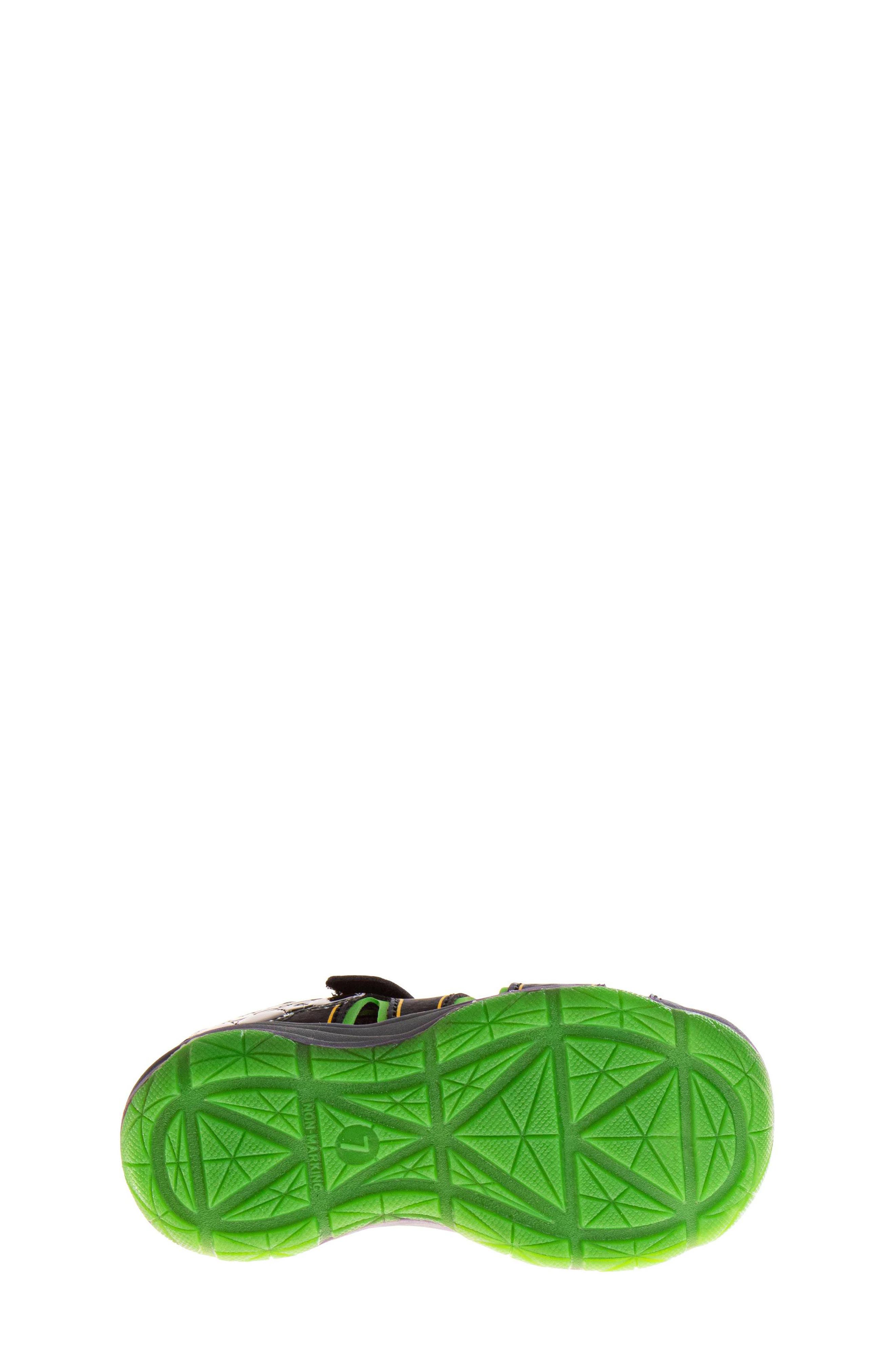 Kids' Monster Jam Sneaker, Alternate, color, BLACK/ GREEN