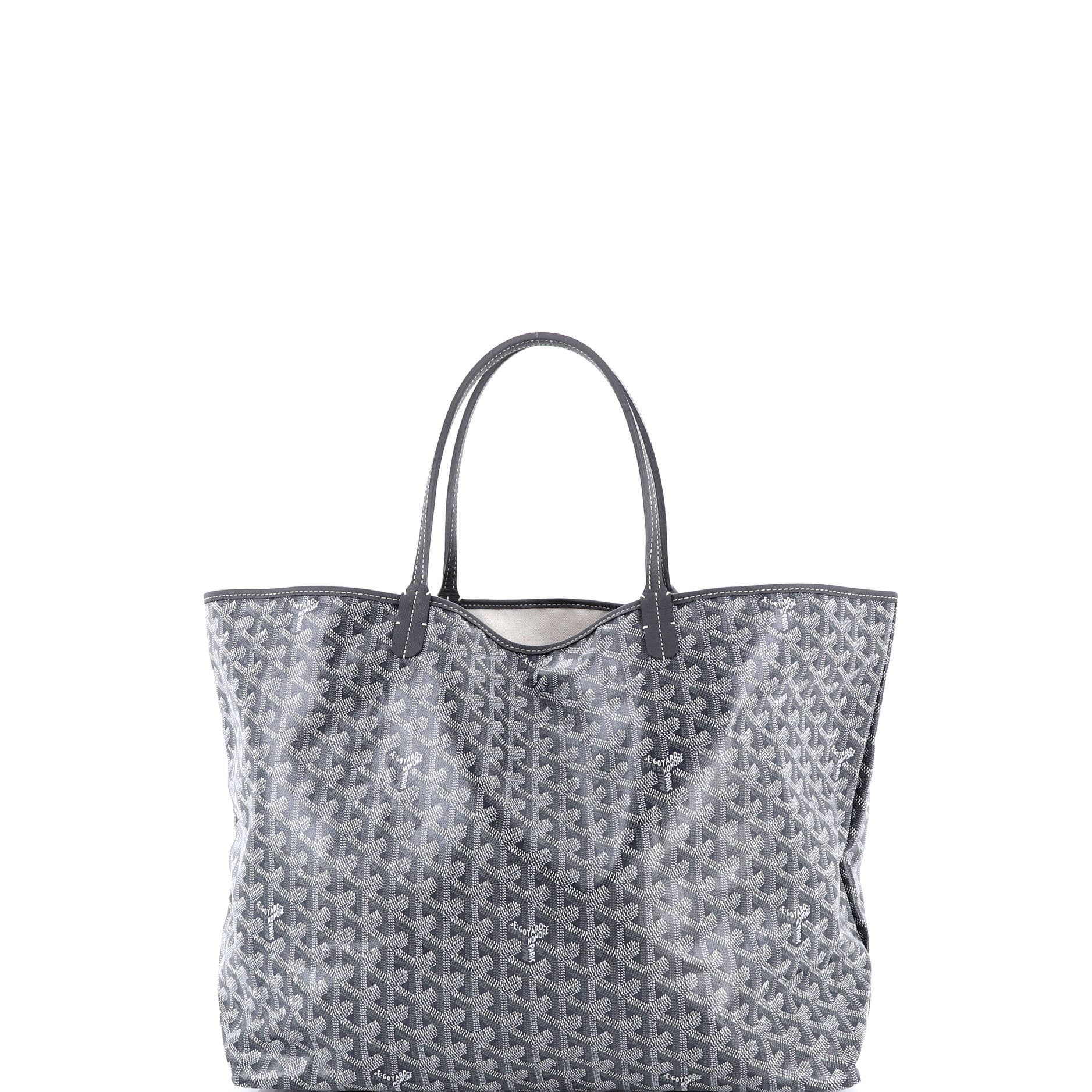 Pre-Owned Goyard Saint Louis Tote Coated Canvas GM, Alternate, color, Gray