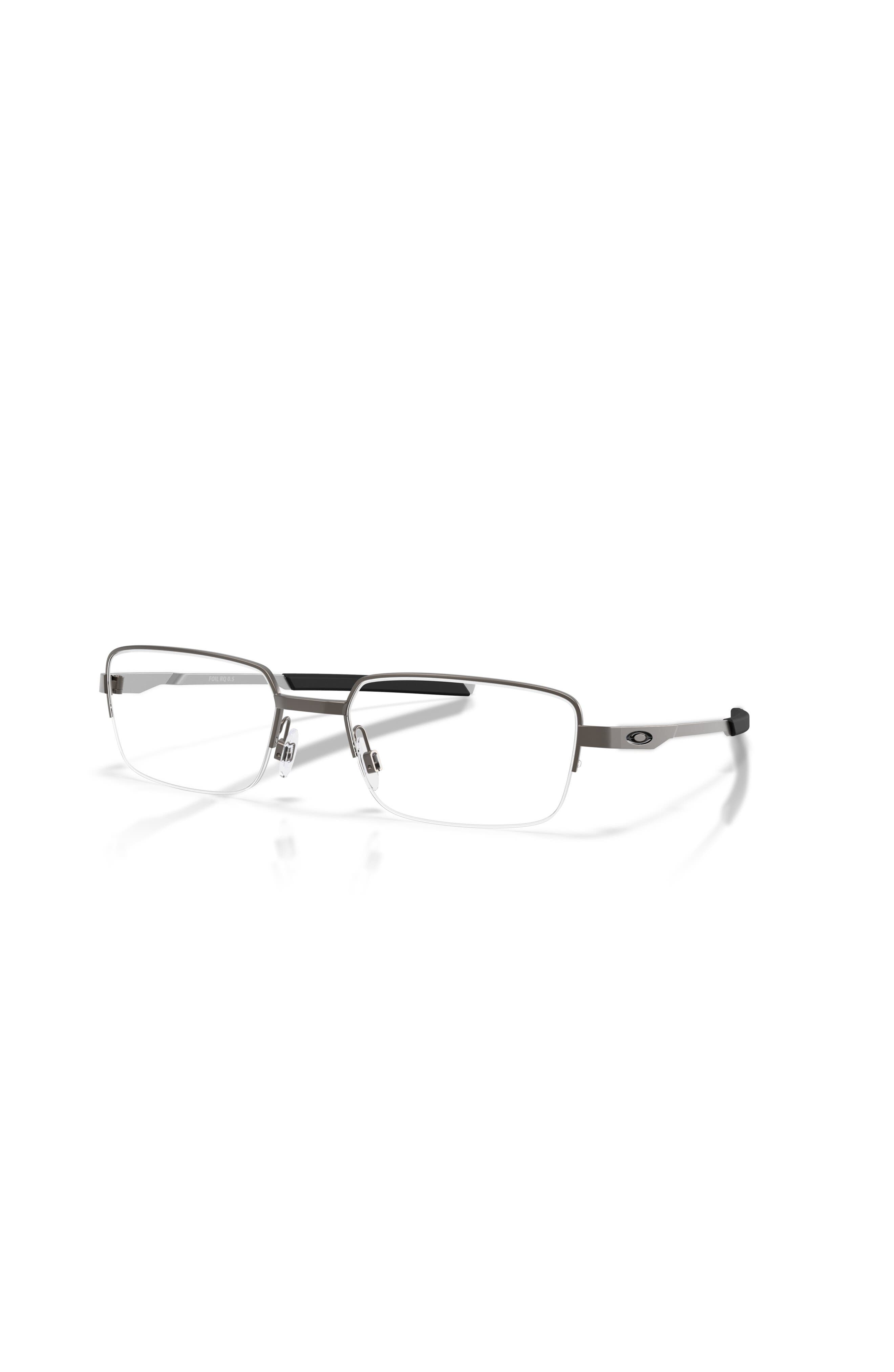 Oakley 55mm Rectangle Optical Glasses In Neutral