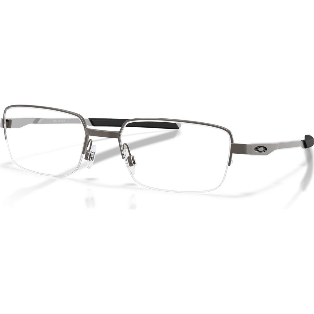 Oakley 55mm Rectangle Optical Glasses In Neutral