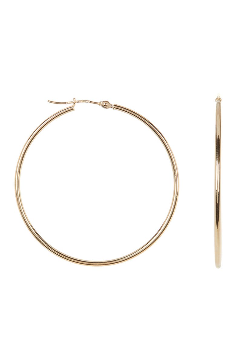 KARAT RUSH 10K Yellow Gold 19mm Tube Hoop Earrings, Main, color, 