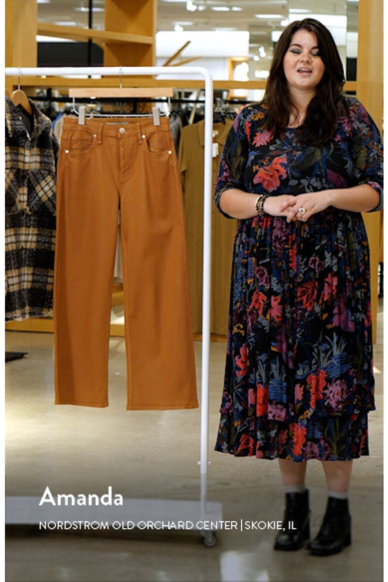 Rosie Coated High Waist Ankle Wide Leg Jeans video