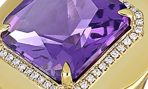 Bony Levy Iris Amethyst & Diamond Statement Ring In Gold