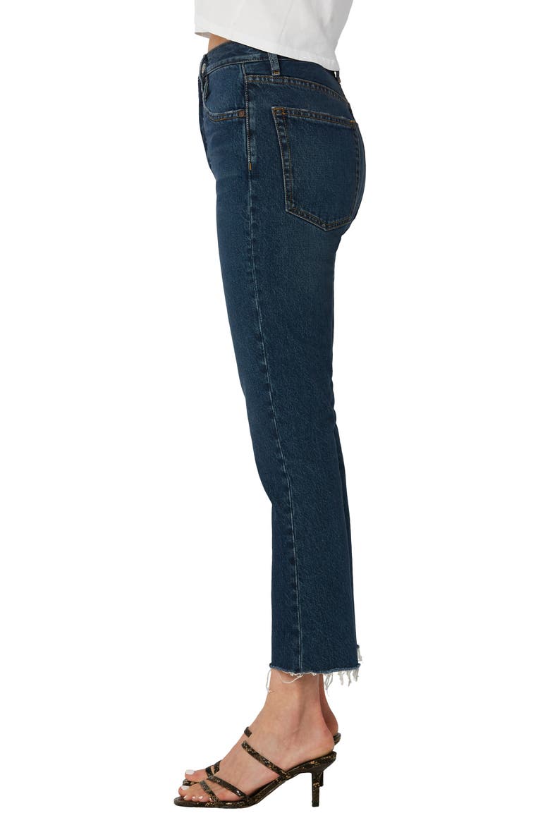 The Darcy High Waist Raw Hem Crop Flare Jeans, Alternate, color, THE SEARCHERS