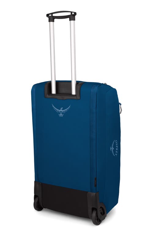 Osprey Daylite 85l 28-inch Wheeled Duffle Bag Luggage In Night Shift Blue