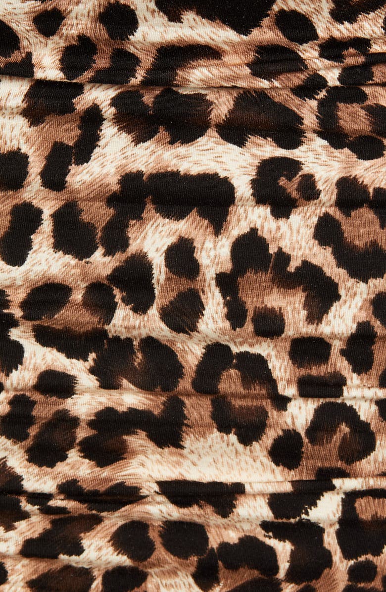 Angel Maternity Ruched Leopard Print Maternity Skirt, Alternate, color, Brown