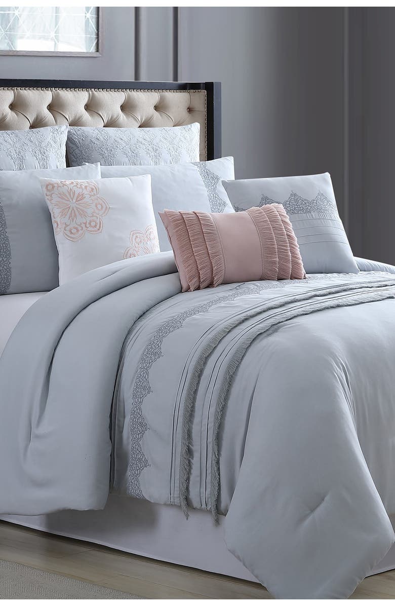 Modern Threads Rivera Embroidered Comforter Set, Main, color, 