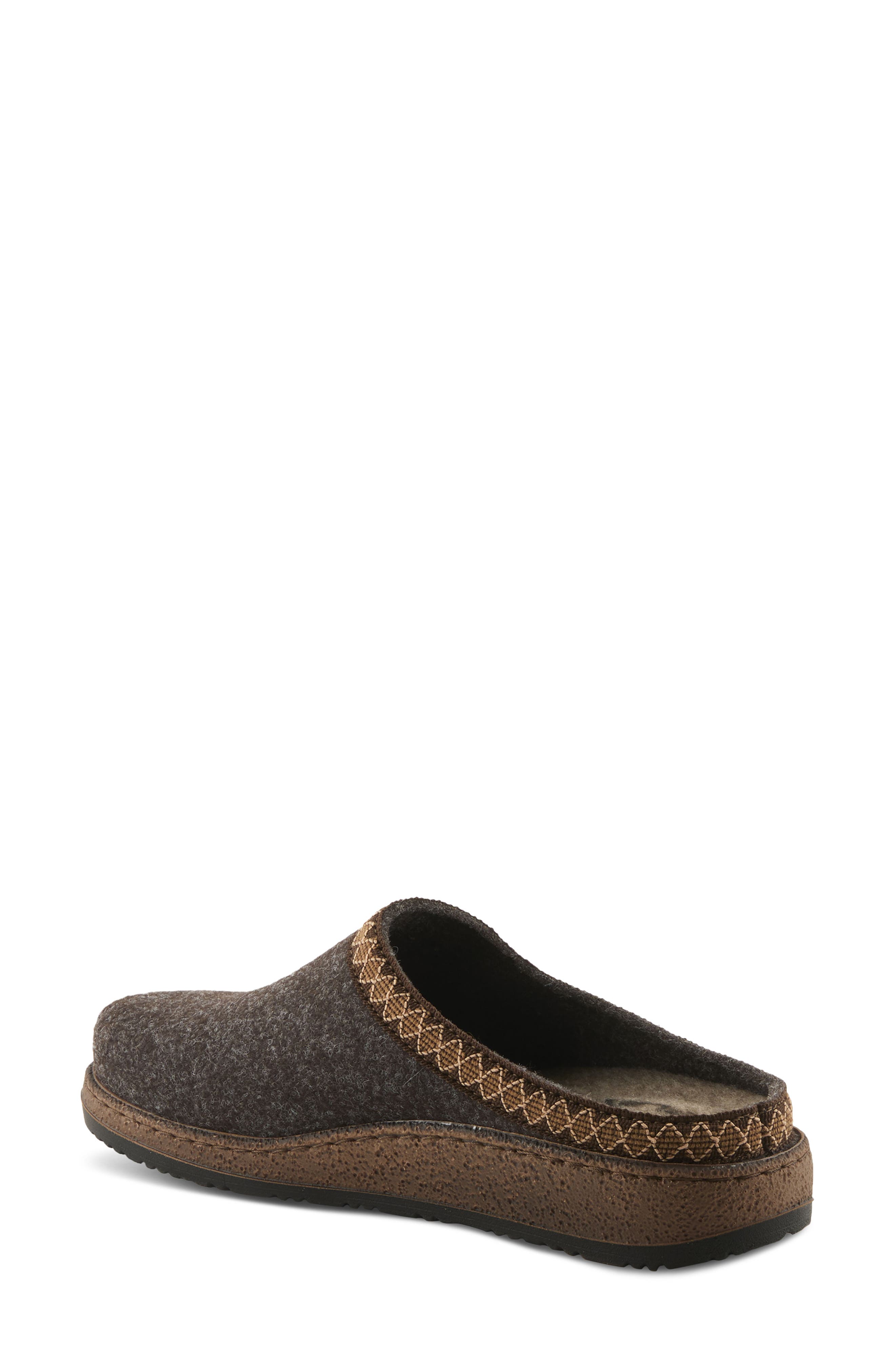 Flexus by Spring Step Snuggee Wool Clog, Alternate, color, Dark Brown
