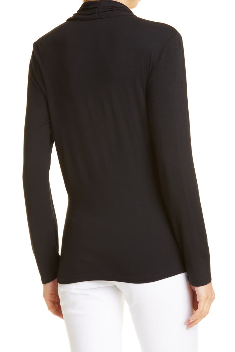 Ava Wrap Front Top, Alternate, color, BLACK