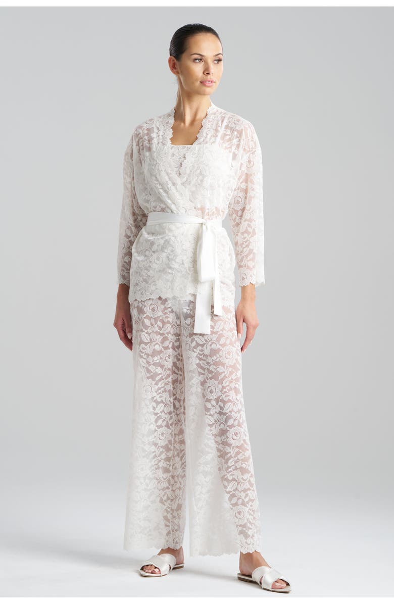 Natori PEONY Wrap, Main, color, Warm White