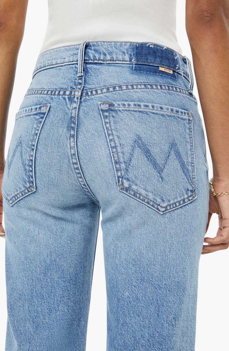 MOTHER Lil Kick It High Waist Straight Leg Jeans, Alternate, color, Birds Gone Wild