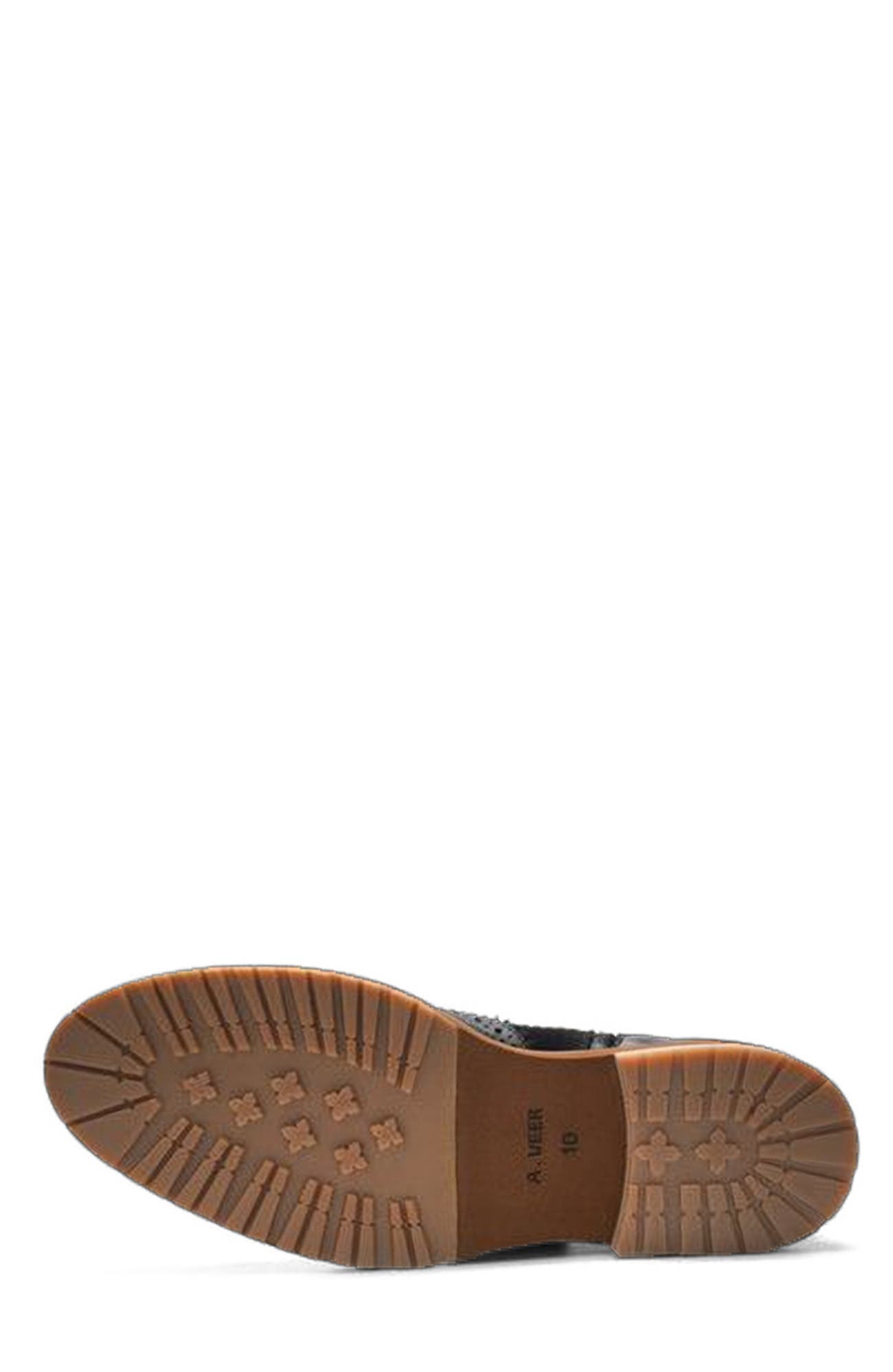 A. Veer Langston Wingtip Boot, Alternate, color, Black Leather & Suede