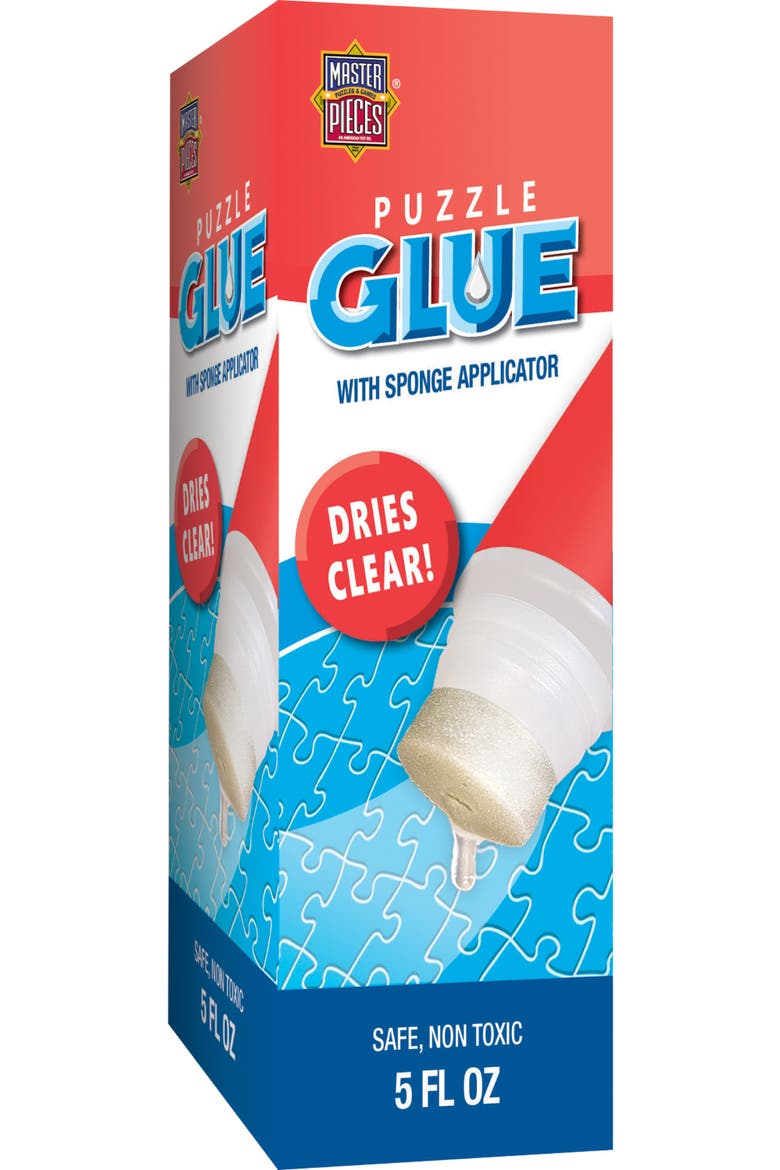 Puzzle Glue with Sponge Applicator, Main, color, Multicolor