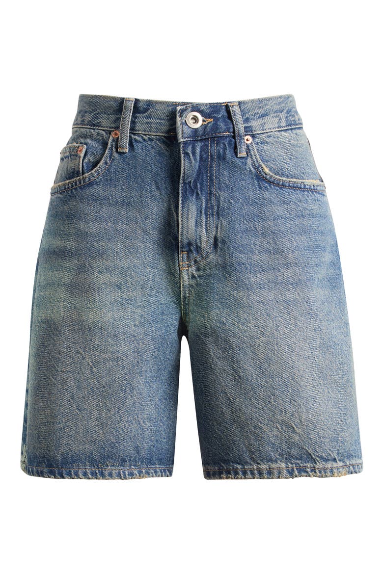 Harden High Waist Denim Shorts, Alternate, color, MID VINTAGE