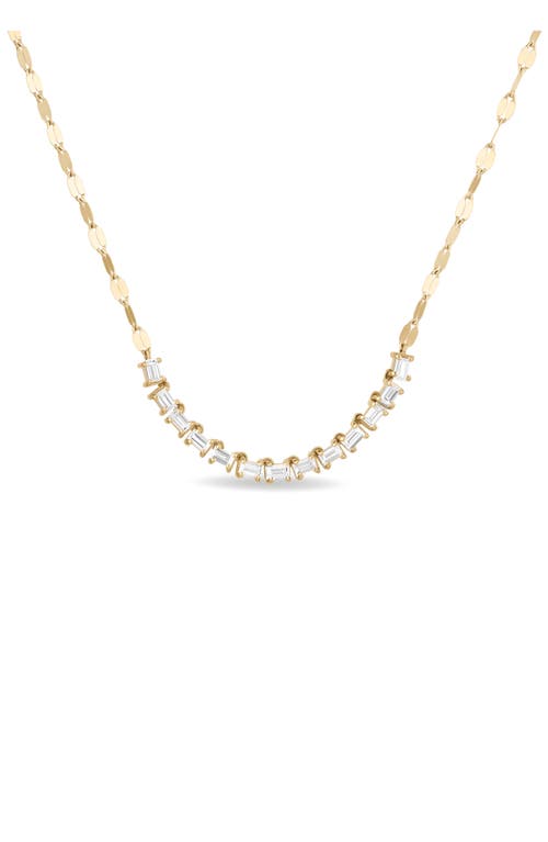 LANA LANA BAGUETTE DIAMOND FRONTAL NECKLACE
