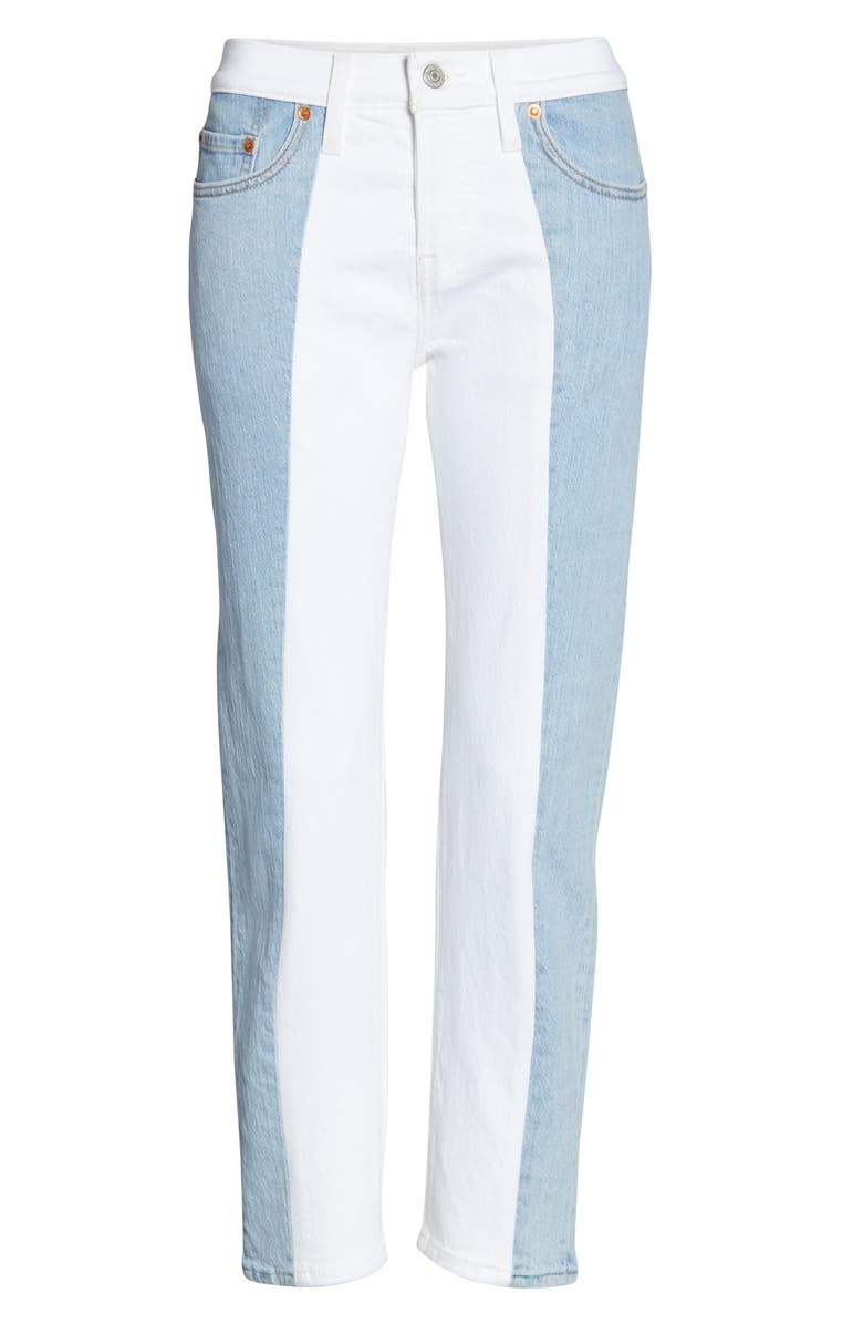 Levi's<sup>®</sup> 501<sup>®</sup> Colorblock High Waist Crop Jeans, Alternate, color,