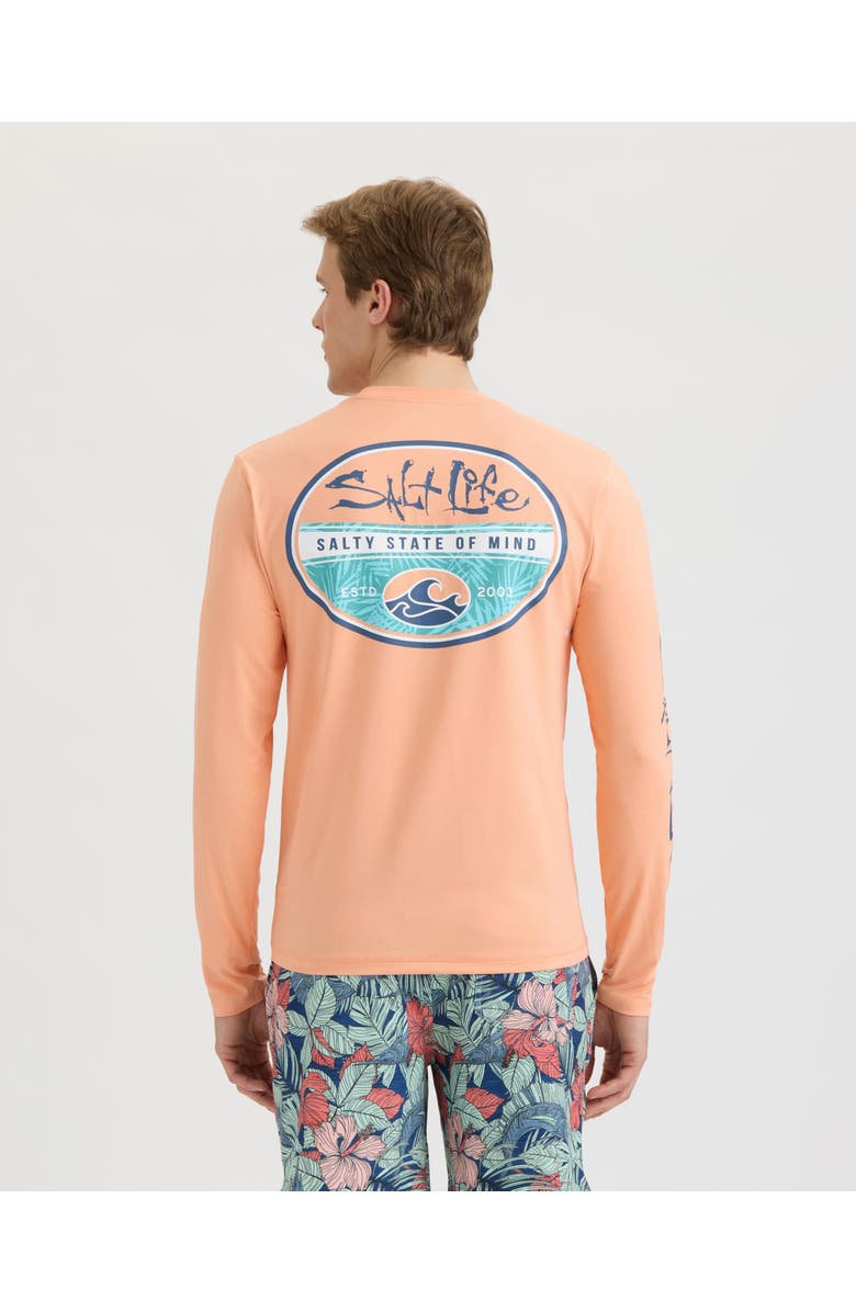 Salt Life Secret Spot Long Sleeve SLX Performance Tee, Alternate, color, Grapefruit Heather