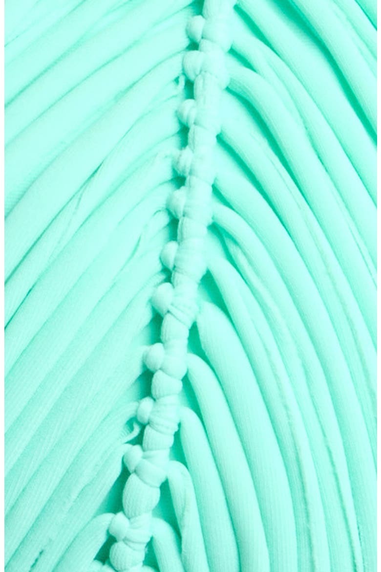 Isla Macramé Triangle Bikini Top, Alternate, color, SEAFOAM