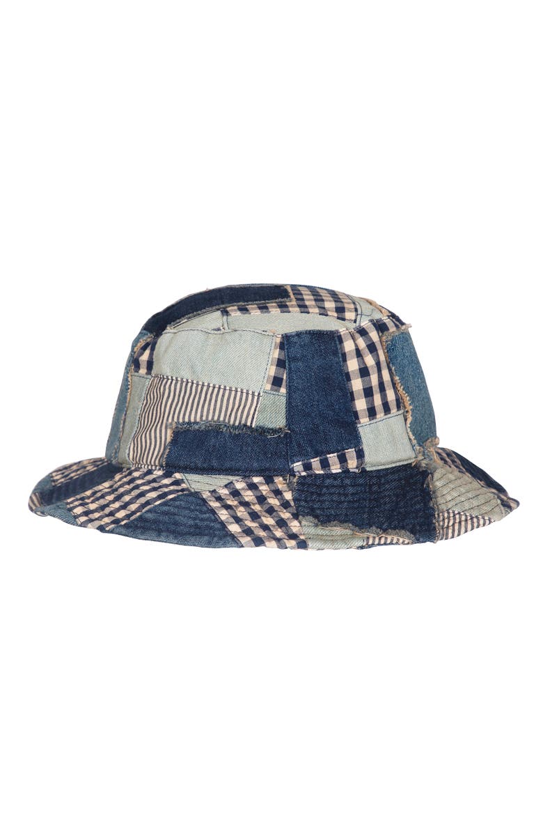 Polo Ralph Lauren Patchwork Bucket Hat, Alternate, color, Blue Multi