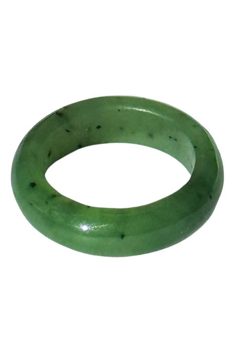 Evergreen  Green Jade Ring