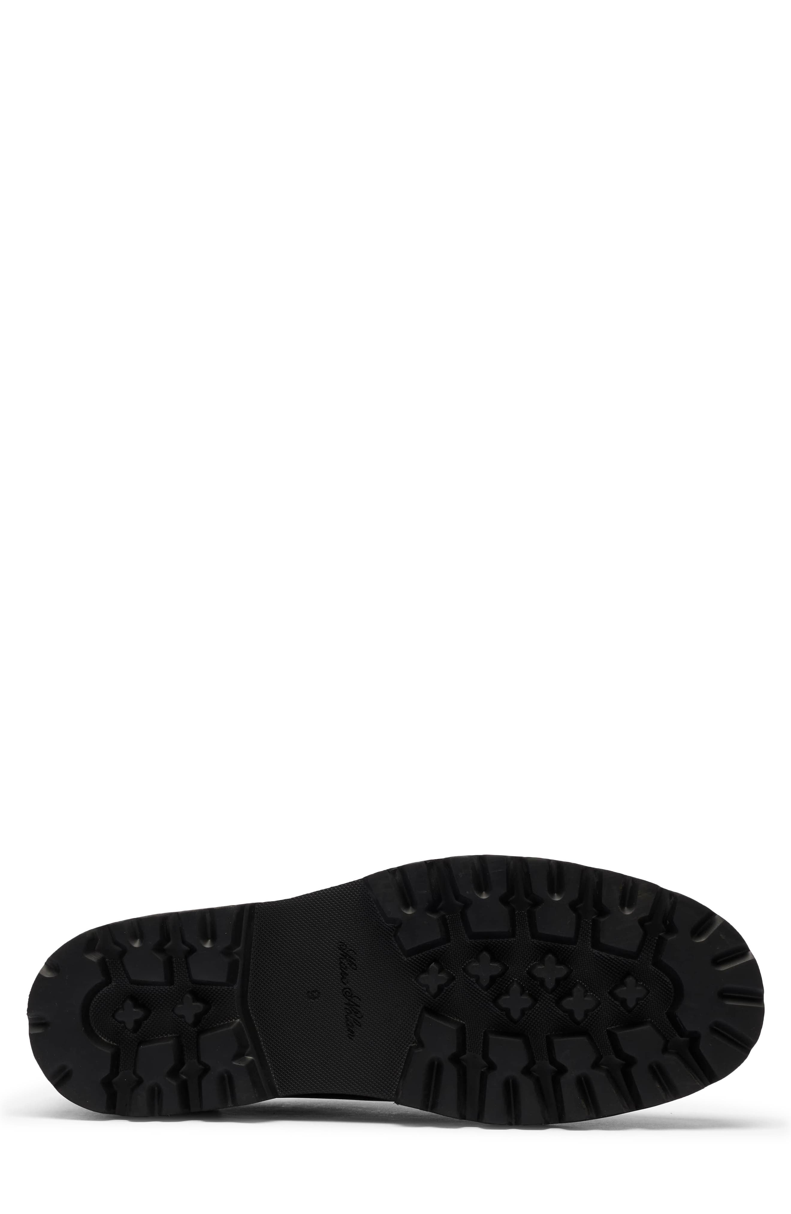 Monza Zip Leather Slip On, Alternate, color, BLACK