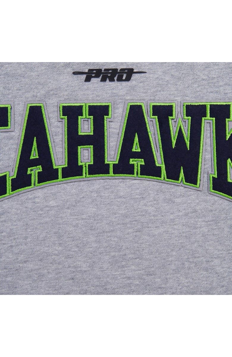 PRO STANDARD Men's Pro Standard Heather Gray Seattle Seahawks Crest Emblem Pullover Sweatshirt, Alternate, color, Heather Gray