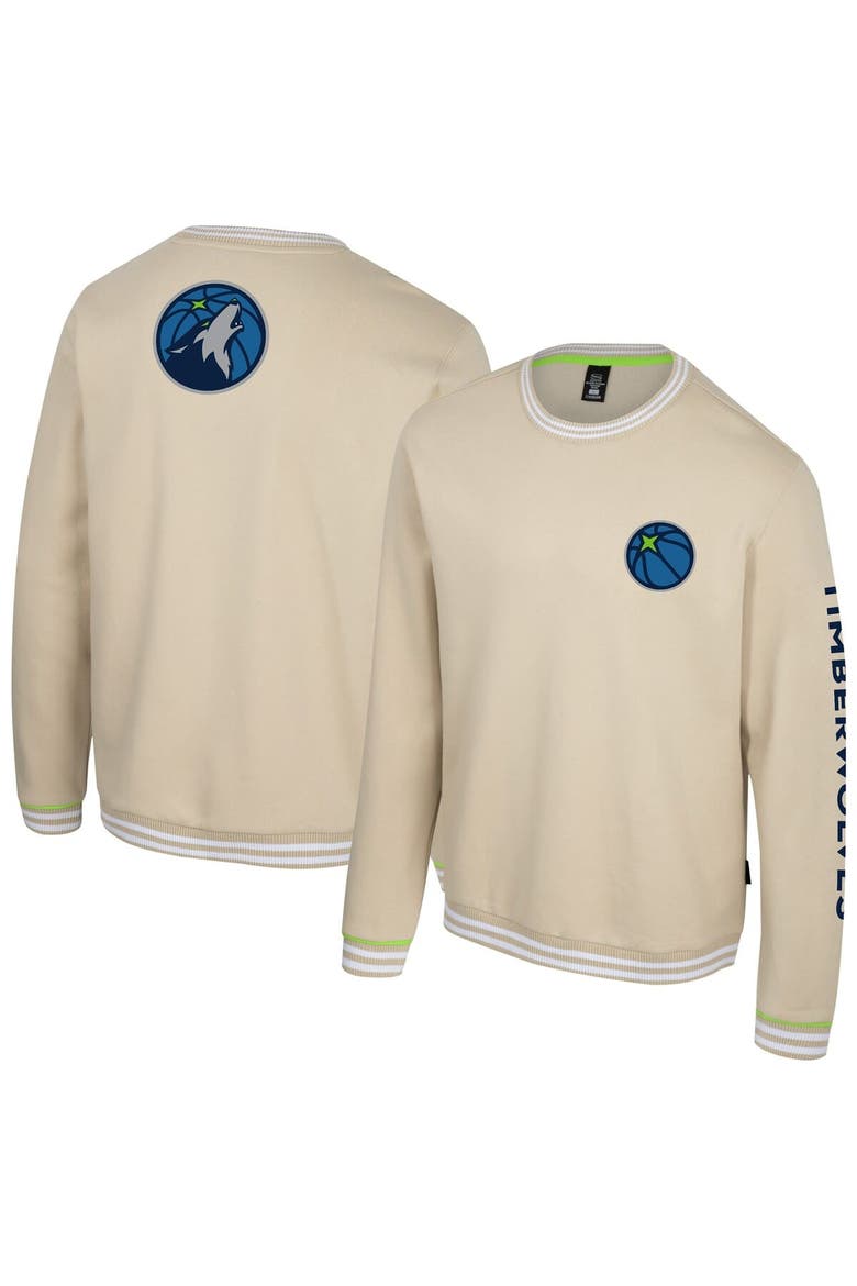 Unisex Stadium Essentials Natural Minnesota Timberwolves Halftime Pullover Sweatshirt, Alternate, color, Natural