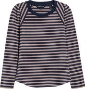 Veronica Beard Mason Stripe Raglan T-Shirt