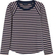 Veronica Beard Mason Stripe Raglan T-Shirt